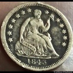 1843 Half Dime