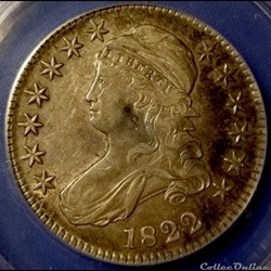 1822 Capped Bust Lettered Edge