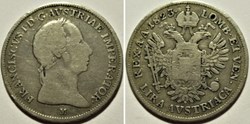 1823/2 Regno Lombardo-Veneto, 1 Lira Austriaca - Franz I d'Asburgo-Lorena