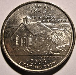2004 P Quarter Dollar - Iowa State