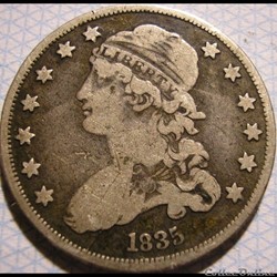 1835 Capped Bust 25 Cents