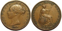 Victoria - HalfPenny 1858 - Kingdom of Great Britain