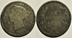 Victoria - 10 Cents 1880 Heaton