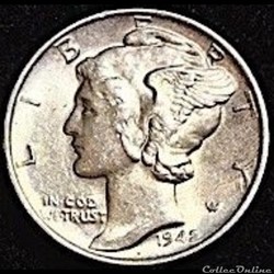 1942 Dime