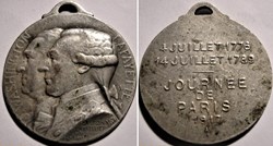 Journée de Paris 1917 Médaillon- Washington & Lafayette