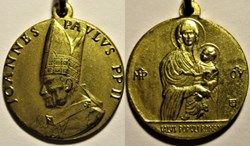 Pope Ioannes Paulus II - Homilia 1978 Medallion "Salus Populi Romani" - Vatican