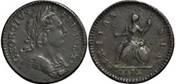 George III - Farthing 1773 Great Britain