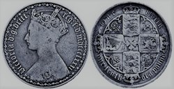Victoria - One Florin 1881 - Kingdom of Great Britain - Broken Die Error