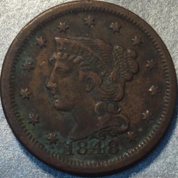 1848 One Cent