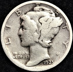 1925 Denver Dime
