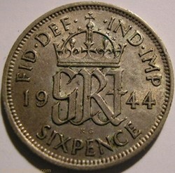 George VI - 6 Pence 1944 - Great Britain