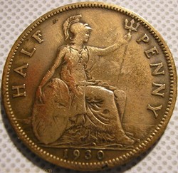 George V - Half Penny 1930 - Great Britain