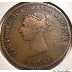 Victoria - Half Penny 1843 - New Brunswick