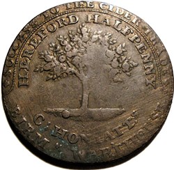 1794 HalfPenny - Success to the cider trade, Hereford, England