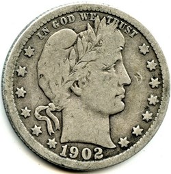 1902 Quarter Dollar