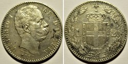 1882 Regno d'Italia, 2 Lire, Roma - Umberto I