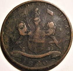 King George IV - 1/4 Anna 1830 - Bombay Presidency