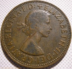 Elizabeth II - One Penny 1963 - UK