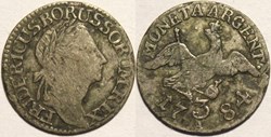 Friedrich II the Great - 3 Groscher 1780, Kingdom of Prussia