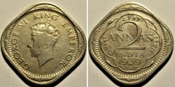 George VI - 2 Annas 1939 Bombay - British India