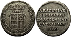 1789 Zaragoza, Medalla de la Proclamación Carlos IV de España