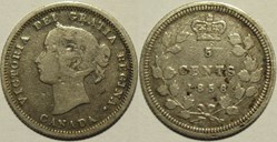Victoria - 5 Cents 1858