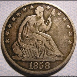 1858 O - Half Dollar