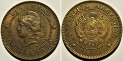 Argentina - Un Centavo 1893