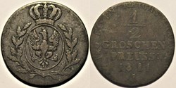 Friedrich Wilhelm III - 1/2 Groschen 1811, Berlin
