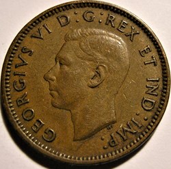 George VI - 1 Cent 1941