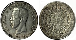 Gustaf V of Sweden - 1 Krona 1940