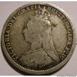 Victoria - 3 pence 1889 Kingdom of Great Britain (ex.3)
