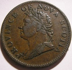 George IV - HalfPenny Token 1832 - Nova Scotia (ex.2)
