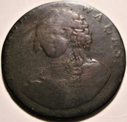 1795 HalfPenny - Princess of Wales - Middlesex, England