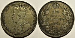 George V - 50 Cents 1936
