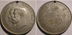 George V & Mary - 1911 Coronation Medal Shield, UK
