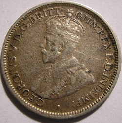 George V - Six Pence 1917 Melbourne - Australia