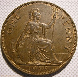 George VI - One Penny 1939 - UK