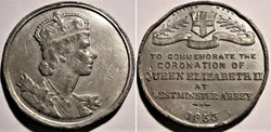 Elizabeth II - Medal 1953 Coronation at Westminster - UK