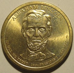Abraham Lincoln - 2010 One Dollar, Philadelphia Mint
