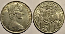 Elizabeth II - 50 Cents 1966 - Australia