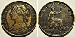 Victoria - One Farthing 1860 - Kingdom of Great Britain