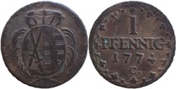 Friedrich August III - 1 Pfennig 1774 - Electorate of Saxony