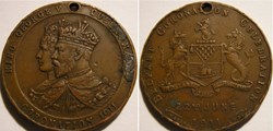 George V & Mary - 1911 Coronation Token, Belfast - UK