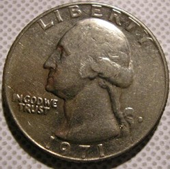 1971 Denver Quarter Dollar