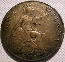 George V - One Penny 1918 - Great Britain