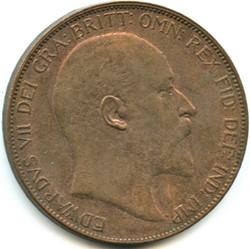 Edward VII - One Penny 1905 - Great Britain