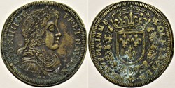Louis XIV - c.1644, Rechenpfennig Wolf Lauffer II