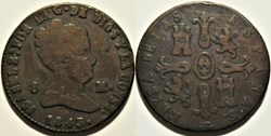 1843 Segovia, 8 Maravedis - Isabel II España