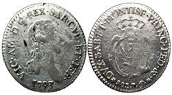 1793 Royaume de Sardaigne, 7.6 Soldi - Victor-Amédée III de Savoie